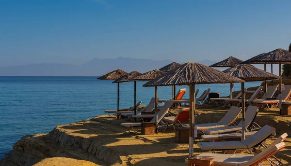 Kanal Love Canal Amour Strand Sidari Corfu Grækenland - Stock-foto