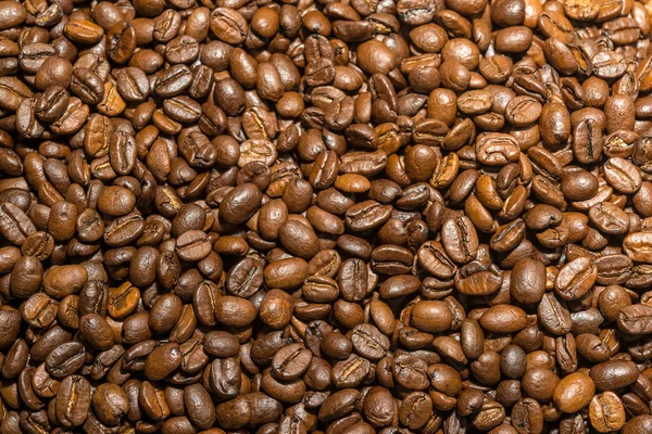Sfondo chicchi di caffè torrefatto — Foto Stock