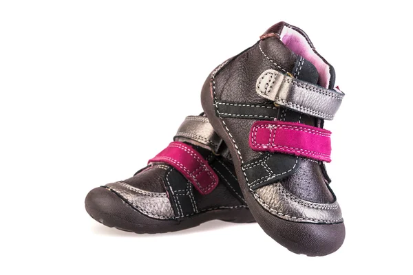 Scarpe grigie per bambini — Foto Stock