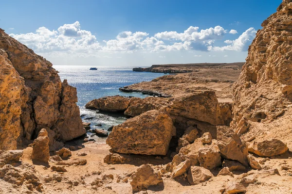 Coastline nel parco nazionale Ras Mohammed in Sinai, Egitto . — Foto Stock