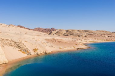 The confluence of the Suez Canal and Aqaba. Ras Mohamed National Park, Sharm El Sheikh, Egypt. clipart