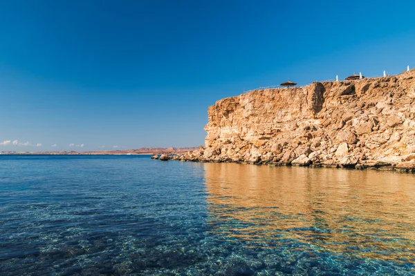 Panorama z pláže v luxusním hotelu, Sharm el Sheikh — Stock fotografie