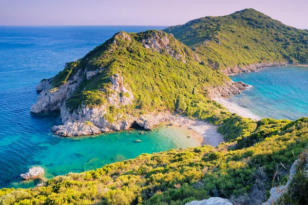Agios Georgios plaj gün batımı, Corfu Island
