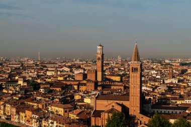 Panoramik şehrin Verona, İtalya