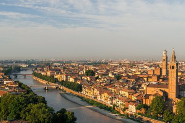 verona'nın panoramik manzarasını