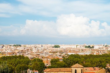 Roma 'nın tarihi merkezi, İtalya manzarası.