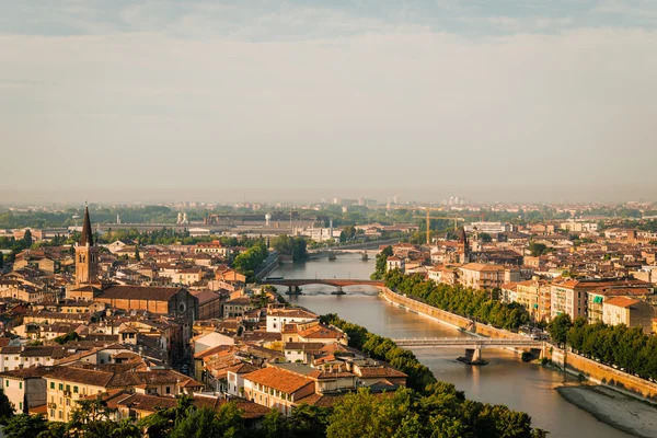 Panoramic view of Verona  town, Italy — Stock Photo, Image