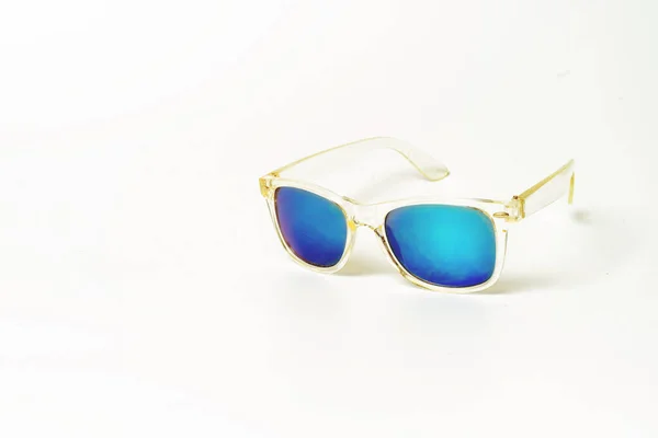 Blue glasses isolated on a white background. — Stock Photo, Image