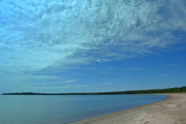 美丽的海滩 大湖区没有人 加拿大 — 图库照片
