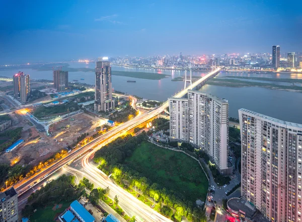 Bird view at Nanchang China — Stock Photo, Image