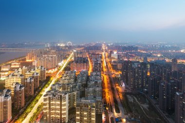 nanchang Çin'de kuş görünümü