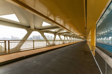 Köprü, yayalar ve motorsuz araç yolları.