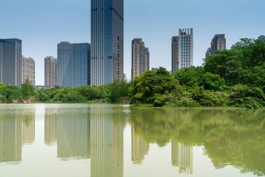 Çin 'deki Lakeside modern ofis binası