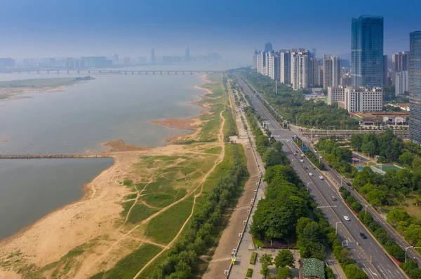 Panorámás Kilátás Nanchang Főváros Jianxi — Stock Fotó