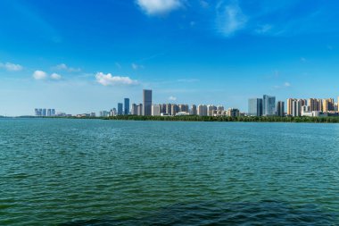 Nanchang 'ın Şehir Sahnesi Yeni Bölge, Jiangxi, Çin