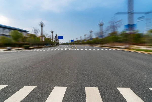 Çin Deki Boş Şehir Yolu Binalar — Stok fotoğraf