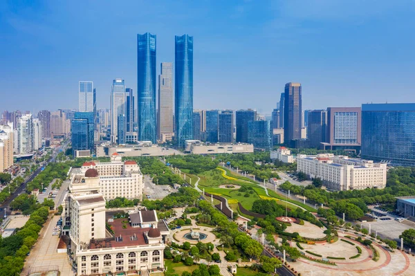 Vista Panorâmica Nanchang Capital Jianxi — Fotografia de Stock