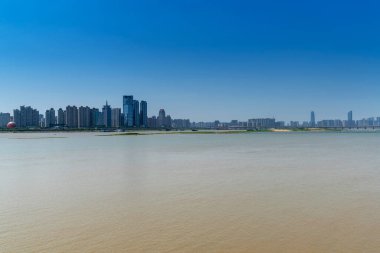 Nanchang 'ın Şehir Sahnesi Yeni Bölge, Jiangxi, Çin