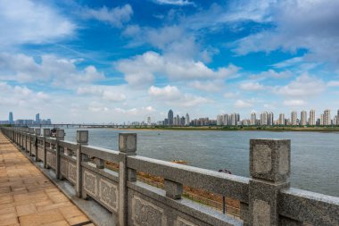 Nanchang 'ın Şehir Sahnesi Yeni Bölge, Jiangxi, Çin