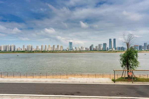 Stadslandskap Nanchang New District Jiangxi Kina — Stockfoto