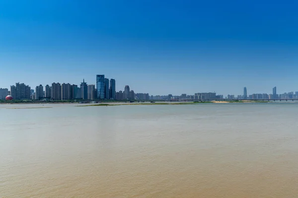 Paisaje Urbano Del Nuevo Distrito Nanchang Jiangxi China — Foto de Stock