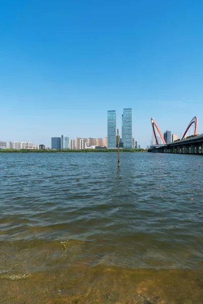 Nanchang 'ın Şehir Sahnesi Yeni Bölge, Jiangxi, Çin