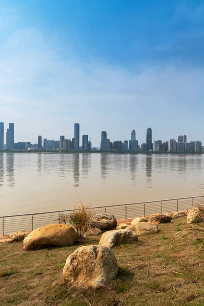 Nanchang 'ın Şehir Sahnesi Yeni Bölge, Jiangxi, Çin