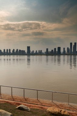 Nanchang 'ın Şehir Sahnesi Yeni Bölge, Jiangxi, Çin