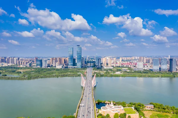 Vista Panorámica Nanchang Capital Jianxi —  Fotos de Stock