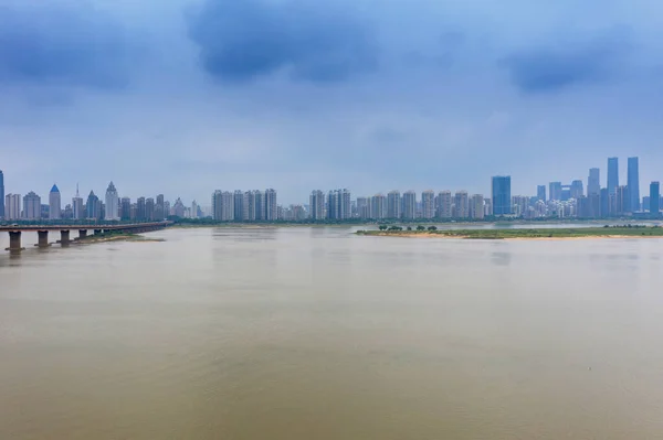 Scenario Urbano Del Nuovo Distretto Nanchang Jiangxi Cina — Foto Stock