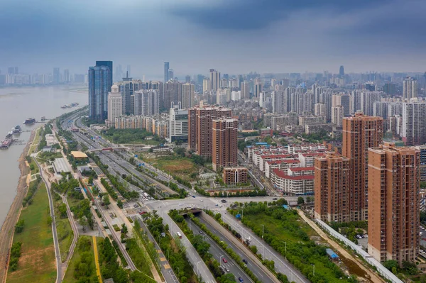 Panoramatický Pohled Nanchang Hlavní Město Jianxi — Stock fotografie