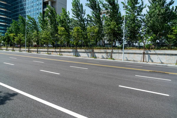 Carretera Edificios Urbanos Vacíos China — Foto de Stock