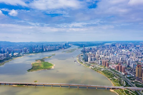 Panoramautsikt Över Nanchang Huvudstad Jianxi — Stockfoto