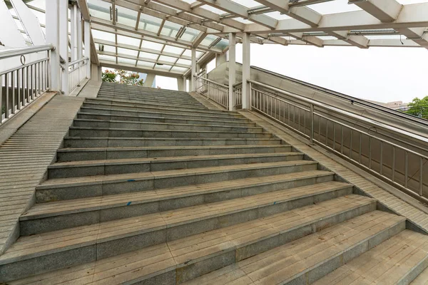 Flight Stairs Modern Pedestrian Bridge — Stock Photo, Image