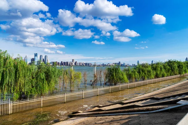 Scenario Urbano Del Nuovo Distretto Nanchang Jiangxi Cina — Foto Stock