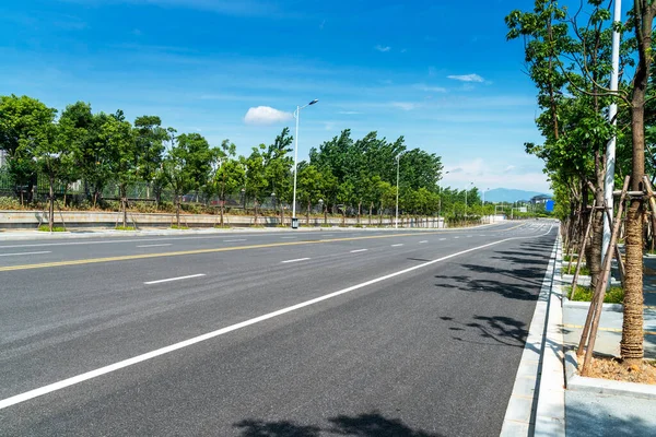 Çin Deki Boş Şehir Yolu Binalar — Stok fotoğraf