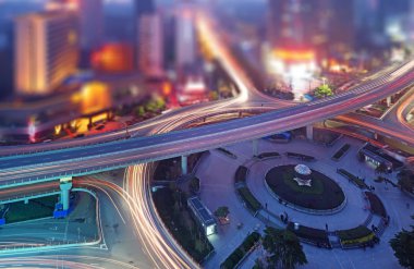 tilt-shift etkisi ile şehir