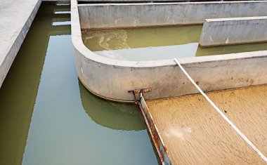 Modern kentsel atık su arıtma tesisi