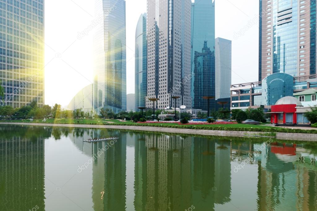 Building of the lujiazui financial centre