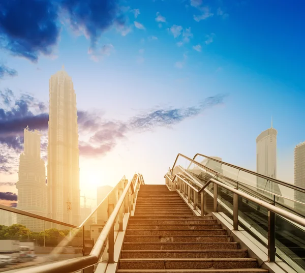Rolltreppe der Shanghaier Straßen — Stockfoto