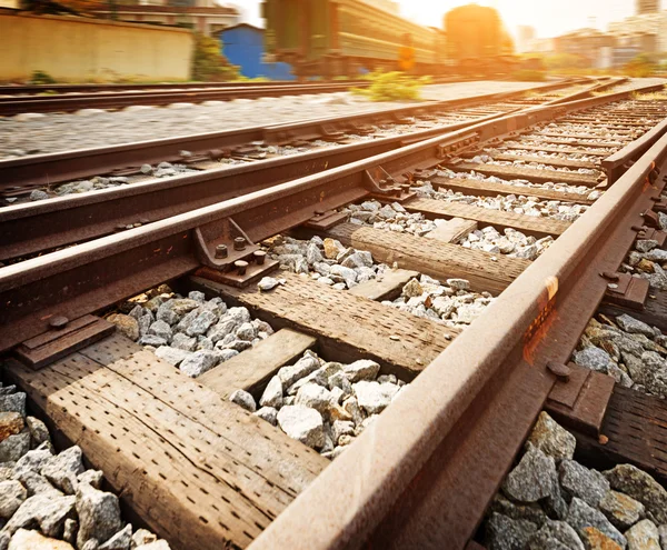 Cargo train platform — Stock Photo, Image