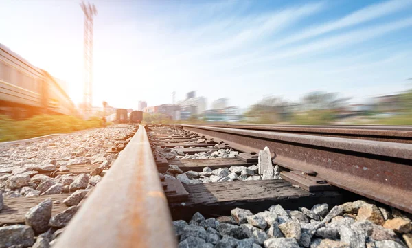 Plataforma de trem de carga — Fotografia de Stock