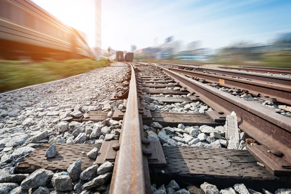 Piattaforma del treno merci — Foto Stock