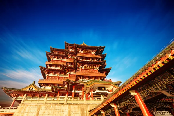 Tradiční starobylé čínské architektury — Stock fotografie
