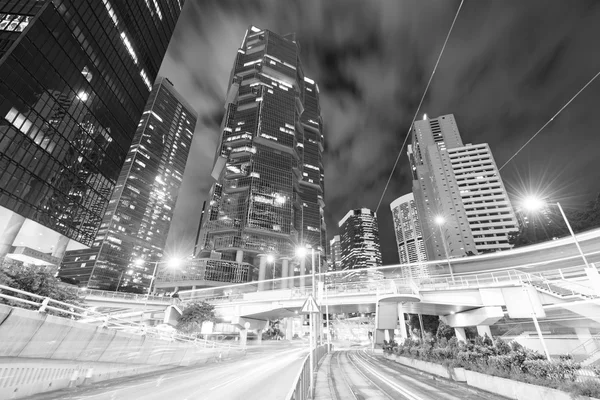 夜に香港市は — ストック写真