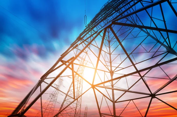 High-voltage tower — Stock Photo, Image