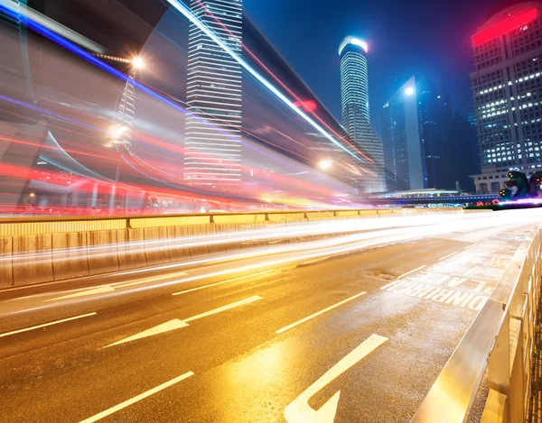 The light trails — Stock Photo, Image