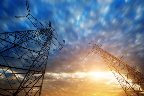 High-voltage tower — Stock Photo, Image