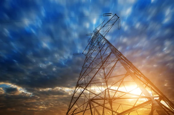 High-voltage tower — Stock Photo, Image