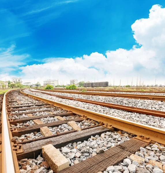 Piattaforma del treno merci — Foto Stock